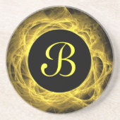 Eclipse Series-1-Yellow Fractal coaster--1 of コースター (正面)