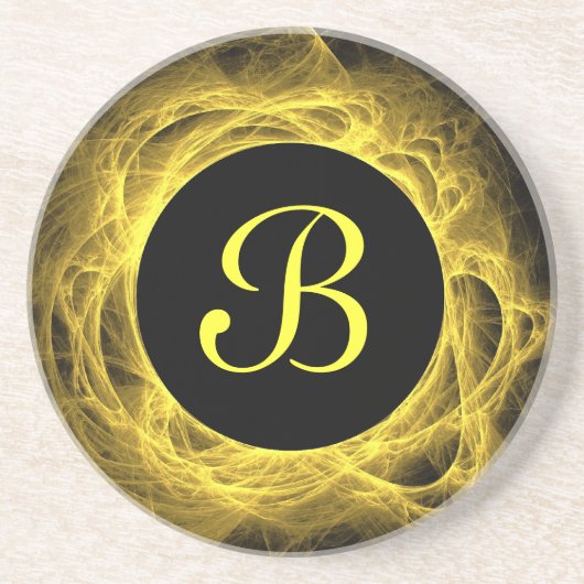 Eclipse Series-1-Yellow Fractal coaster--1 of コースター (正面)