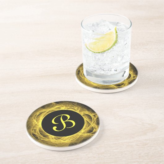 Eclipse Series-1-Yellow Fractal coaster--1 of コースター (側面)