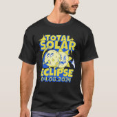 Eclipse Solar Totality 2024 Souvenir Retro April 8 Tシャツ (正面)