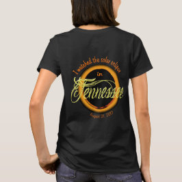 Eclipse TN太陽のの女性のシャツを見た Tシャツ