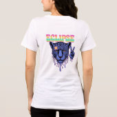 Eclipse" Trippy Melt Leopard T-Shirt | Vaporwave B トライブレンドTシャツ (裏面)