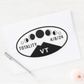 Eclipse Water Bottleシール – Vermont - 2024 楕円形シール (封筒)