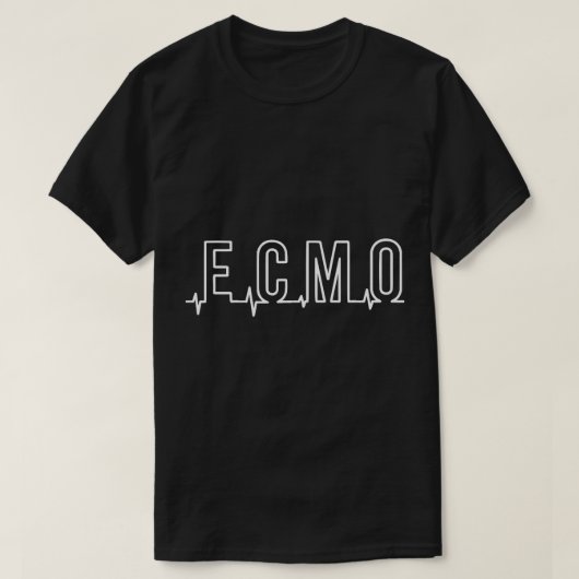 ECMOナース専門技術者スクワッドICU e diac Tシャツ (デザイン正面)
