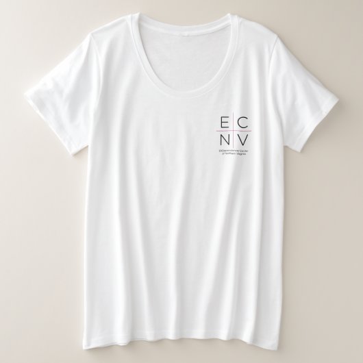ECNV レディース ベーシック Tシャツ (デザイン正面)