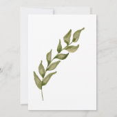 Eco Friendly Botanical Greenery,Thank You  サンキューカード (裏面)