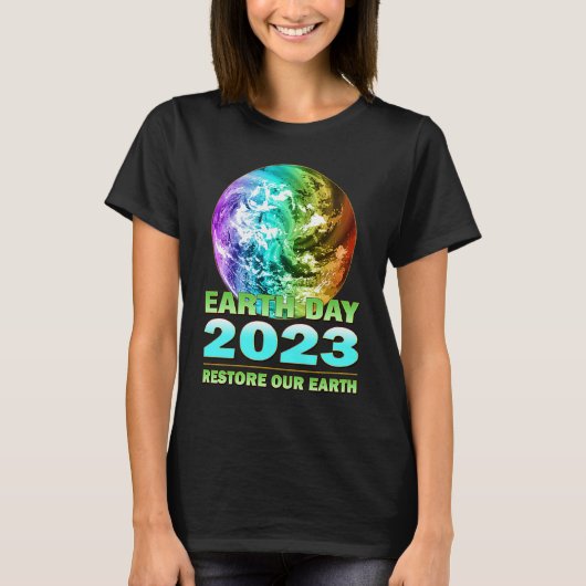 Eco Friendly Clothing for Earth Day 2023 Anniversa Tシャツ (正面)