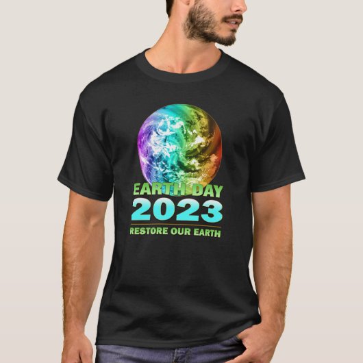 Eco Friendly Clothing for Earth Day 2023 Anniversa Tシャツ (正面)