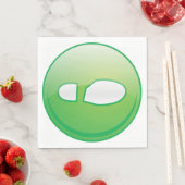 Eco-Friendly Green Footprint Icon スタンダードランチョンナプキン (インサイチュ)