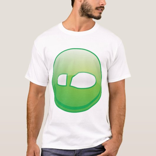 Eco-Friendly Green Footprint Icon Tシャツ (正面)