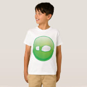 Eco-Friendly Green Footprint Icon Tシャツ (正面フル)