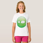 Eco-Friendly Green Footprint Icon Tシャツ (正面フル)