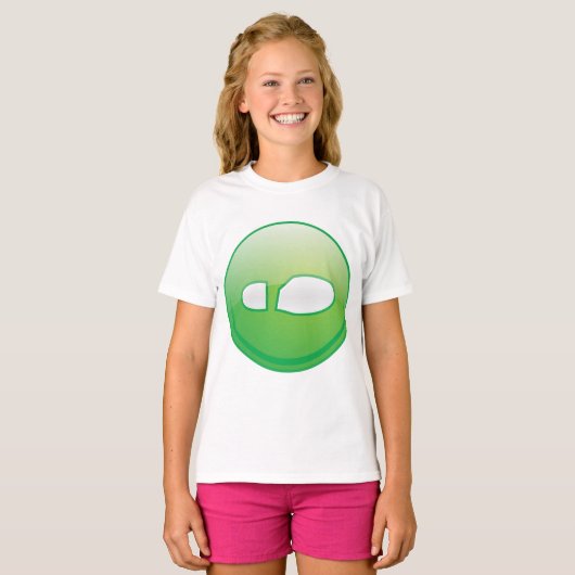 Eco-Friendly Green Footprint Icon Tシャツ (正面フル)