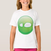 Eco-Friendly Green Footprint Icon Tシャツ (正面)