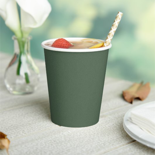 Eco-Friendly Green Textured Paper Cups 紙コップ (インサイチュ)