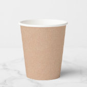 Eco-Friendly Kraft Look Disposable Paper Cups 紙コップ (正面)