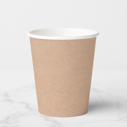 Eco-Friendly Kraft Look Disposable Paper Cups 紙コップ (正面)