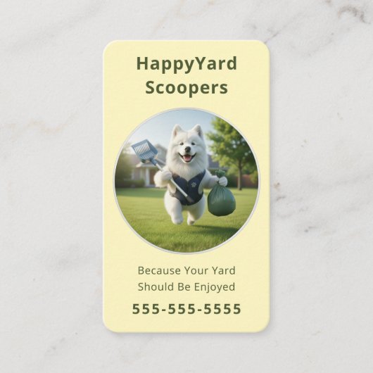 Eco-Friendly Pet Waste Removal Dog Poop Scooper 名刺 (正面)