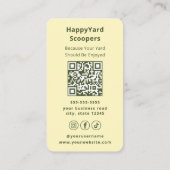 Eco-Friendly Pet Waste Removal Dog Poop Scooper 名刺 (裏面)