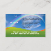 ECO-FRIENDLY PRODUCTS FOR PETS business card 名刺 (裏面)