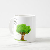 Eco-Friendly Tree Love CO2  コーヒーマグカップ (正面左)