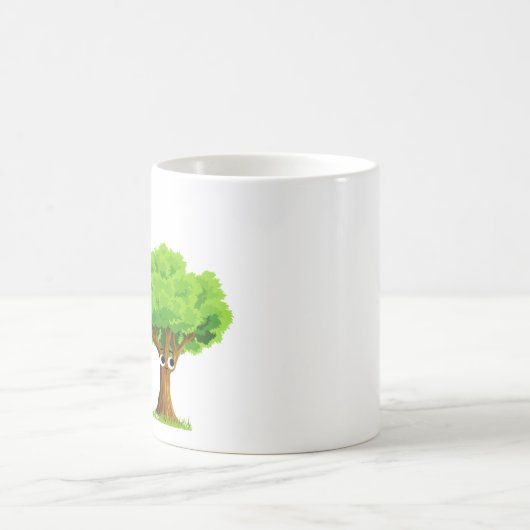 Eco-Friendly Tree Love CO2  コーヒーマグカップ (中央)