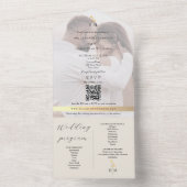 Eco-Friendly Wedding Program All In One Invitation オールインワン招待状 (内側)