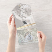 Eco-Friendly Wedding Timeline オールインワン招待状 (貼ってはがせる)