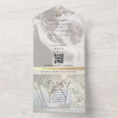 Eco-Friendly Wedding Timeline オールインワン招待状 (内側)