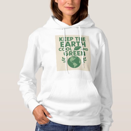 Eco Friendly Women's Hoodie パーカ (正面)