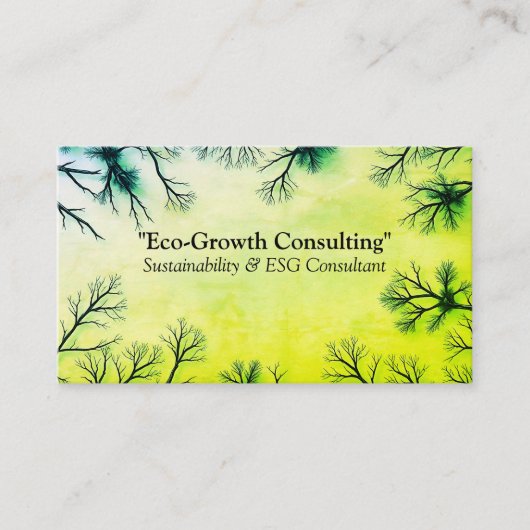 Eco-Growth Business Card 名刺 (正面)