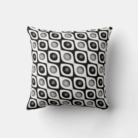 Eco Sphere 8k Seamless Pattern Throw Pillow クッション (裏面)