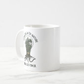 Eco-Surrealism: Recharge with Nature Lightbulb コーヒーマグカップ (正面左)