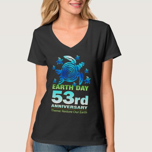 Eco Teachers  Earth Day 2023 Restore Our Earth Tシャツ (正面)