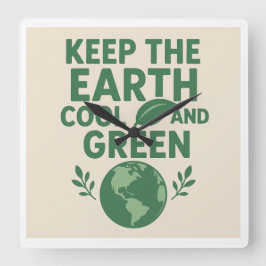 Eco Wall Clock スクエア壁時計