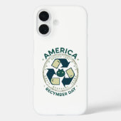 Eco Warrior Recycle Day Shirt Case-Mate iPhoneケース (裏面)