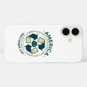 Eco Warrior Recycle Day Shirt Case-Mate iPhoneケース (裏面 (横))
