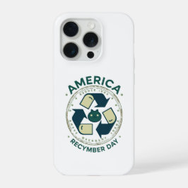 Eco Warrior Recycle Day Shirt iPhone 15 Proケース
