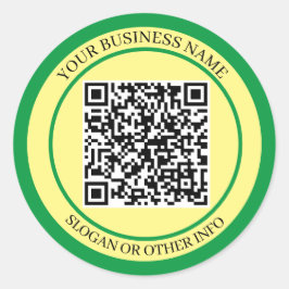 EcoBoostビジネス： QRコードステッカー ラウンドシール