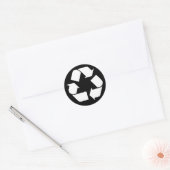 EcoFlairステッカー – リサイクル。 ラウンドシール (封筒)