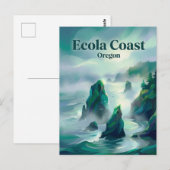 Ecola State Park Oregon ポストカード (正面/裏面)