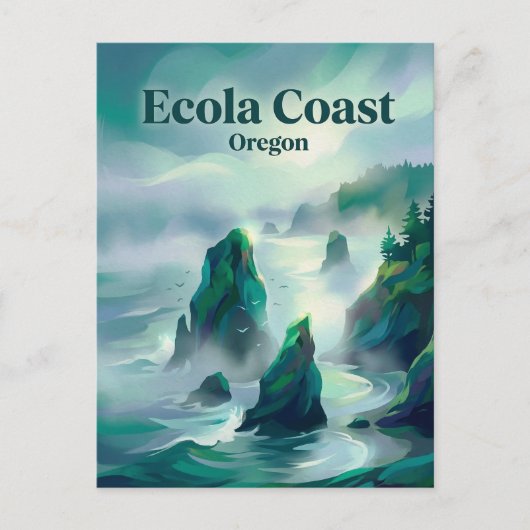 Ecola State Park Oregon ポストカード (正面)