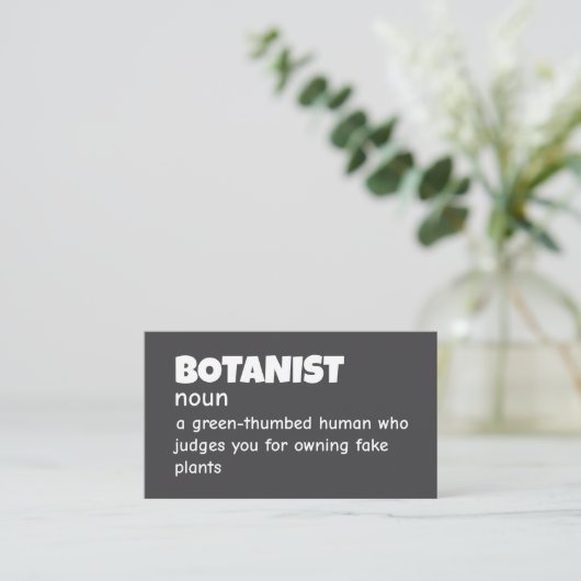 Ecologist Plant Definition Card 名刺 (スタンド正面)