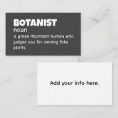 Ecologist Plant Definition Card 名刺 (正面/裏面)