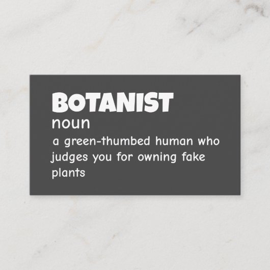 Ecologist Plant Definition Card 名刺 (正面)