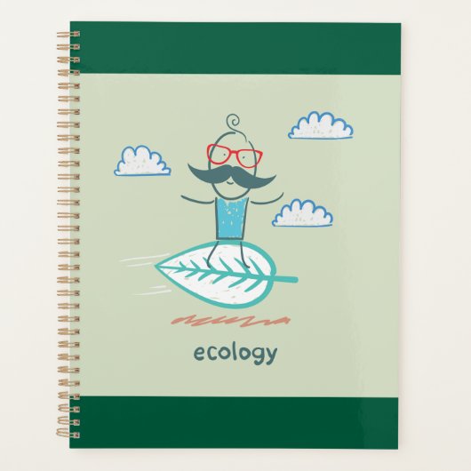 Ecology Surfer Sustainable Life Hipster プランナー手帳 (正面)