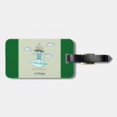 Ecology Surfer Sustainable Life Hipster ラゲッジタグ (裏面横)