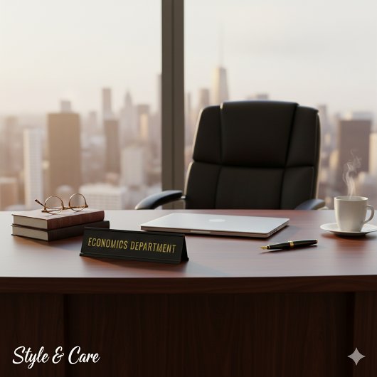 Economics Department Custom Academic Room デスクネームプレート