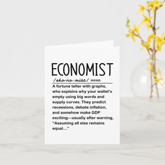 Economist カード (黄色い花)