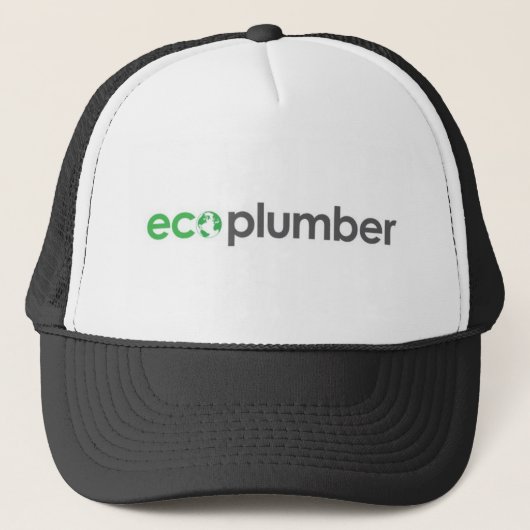 ecoplumberのトラック運転手の帽子 キャップ (正面)